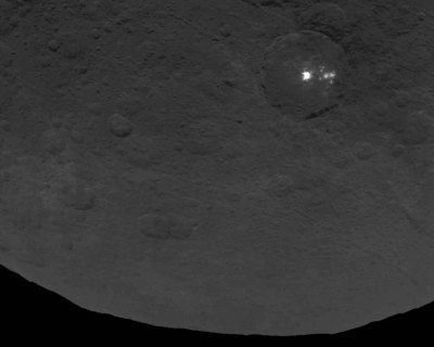 Instruments on the Dawn spacecraft will help scientists  discern what causes bright spots on Ceres. Image: NASA. 